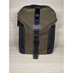 Tumi Barksdale Backpack Orange Green Geometric Laptop Bag Large Carryon Snap